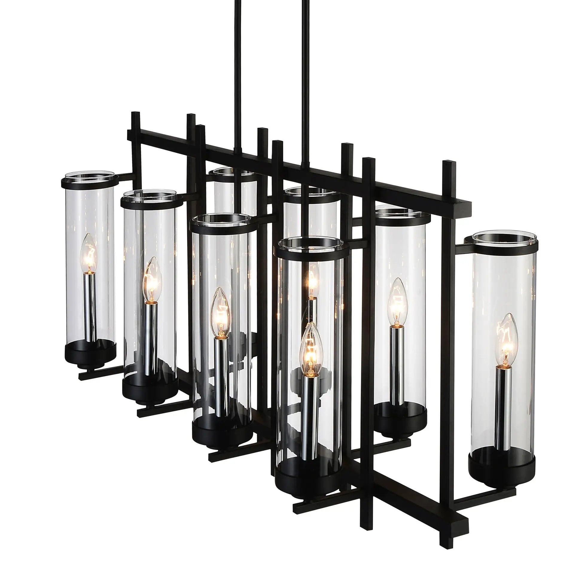 black chandelier