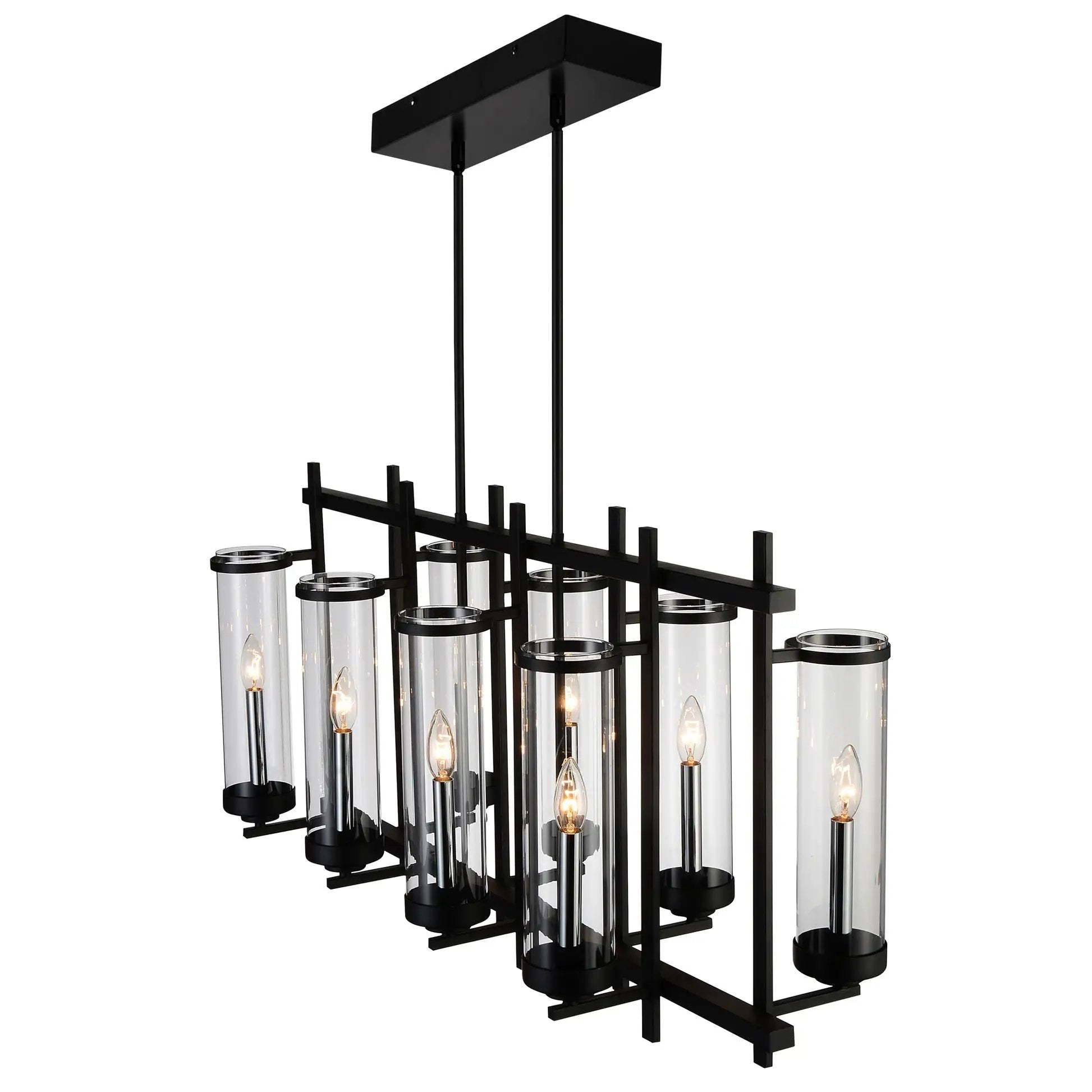 black chandelier