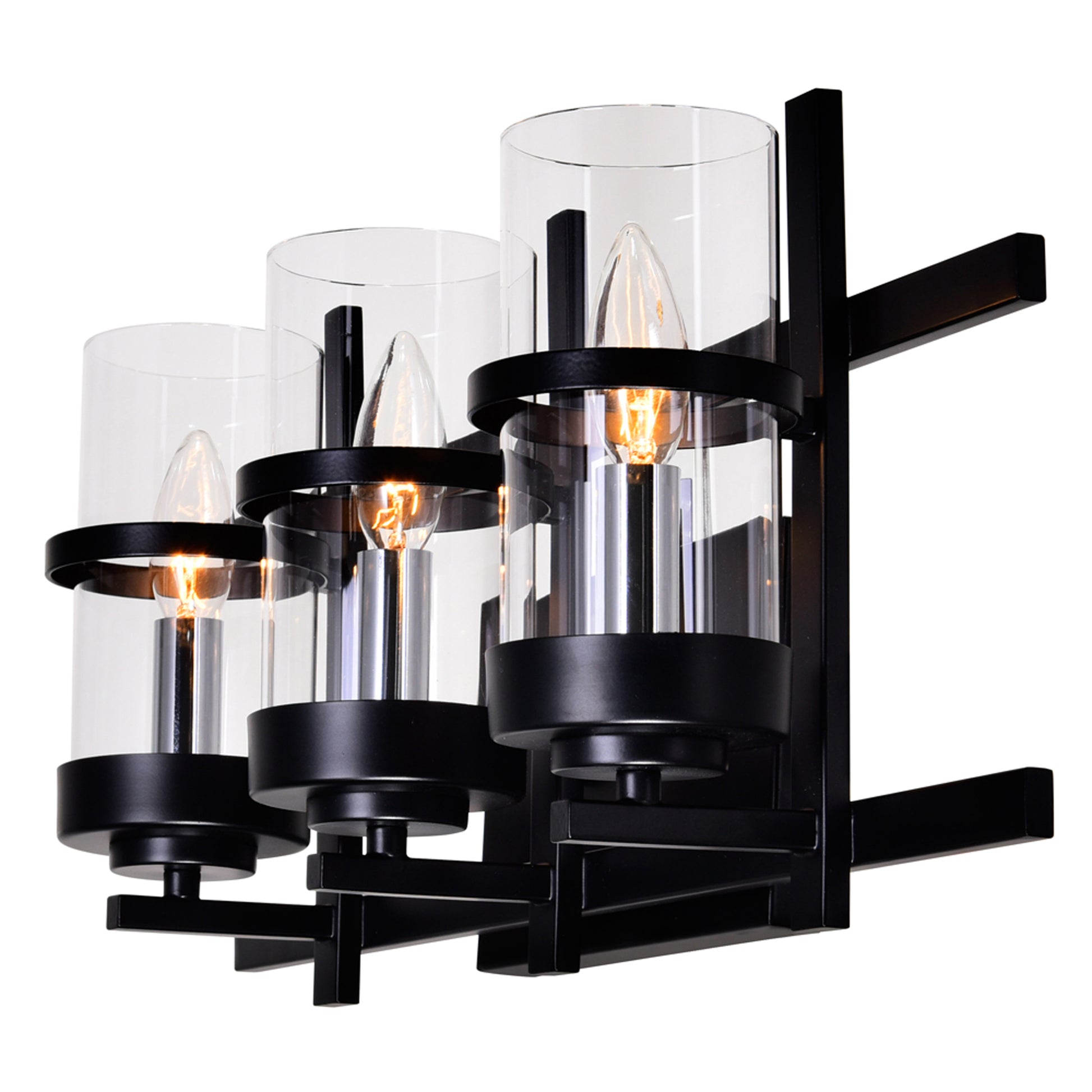 black wall sconce