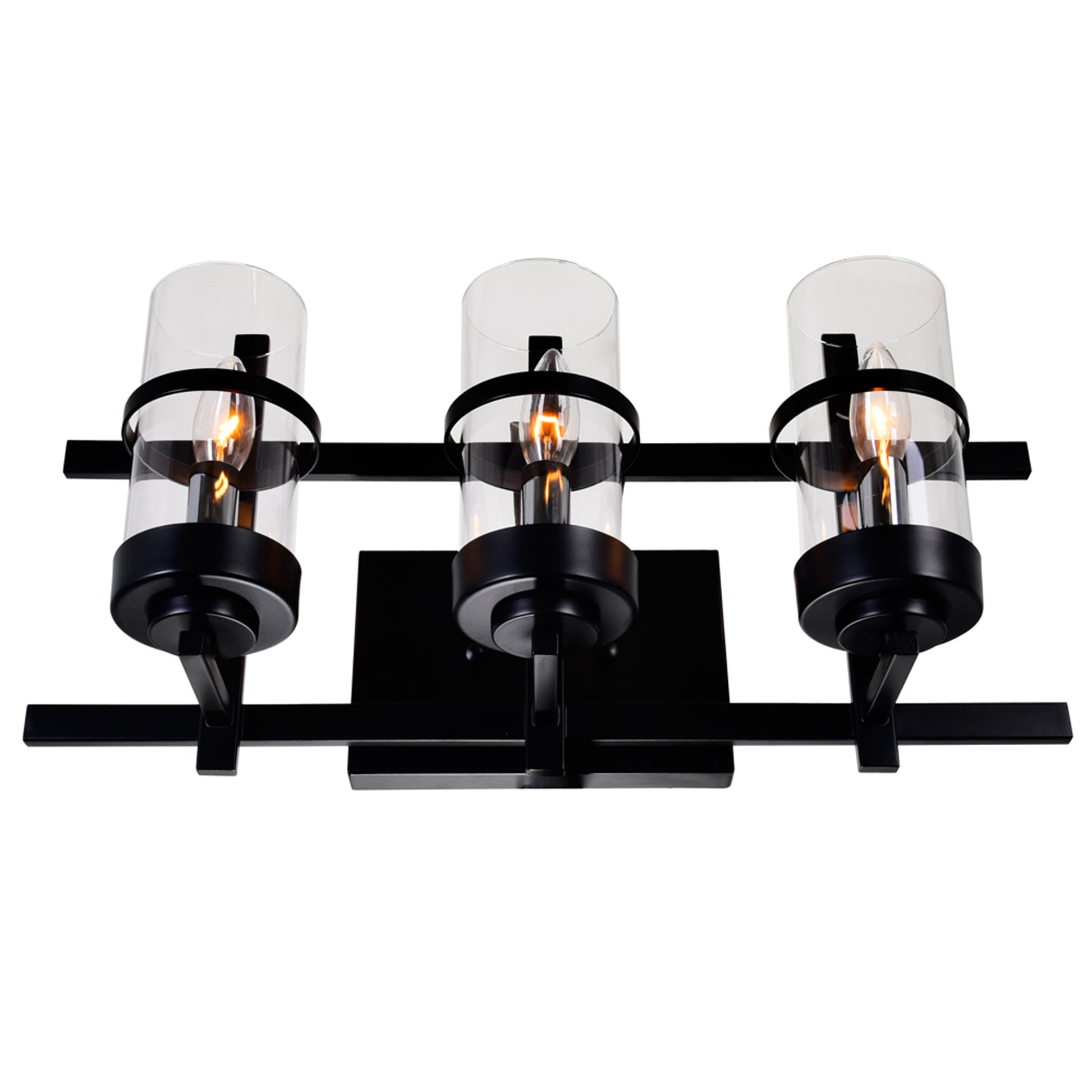 black wall sconce