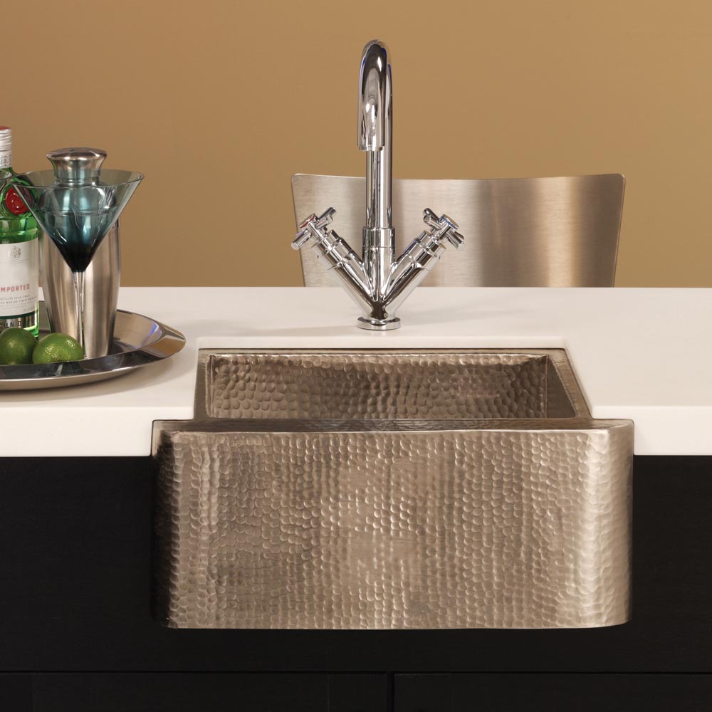brushed nickel kitchen sink