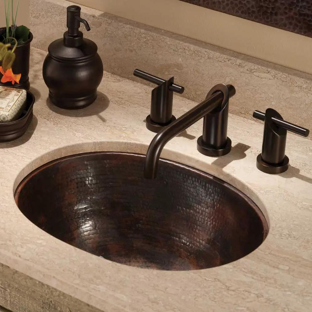 antique copper bathroom sink