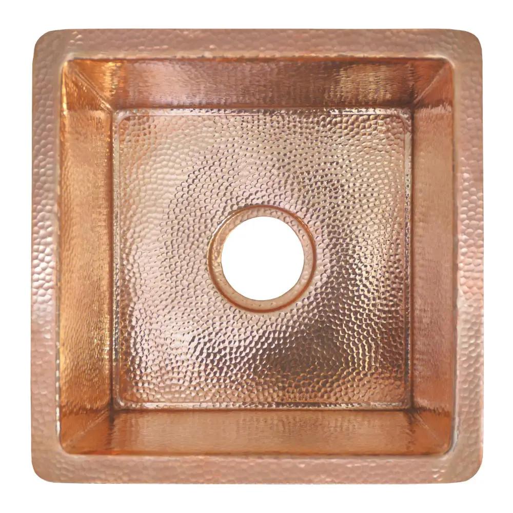 Native Trails Cantina 15" Hammered Copper Bar & Kitchen Prep Kitchen Sink by Native Trails