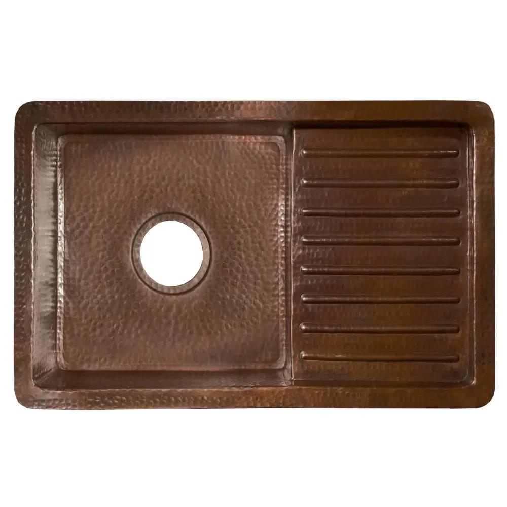 antique copper kitchen sink