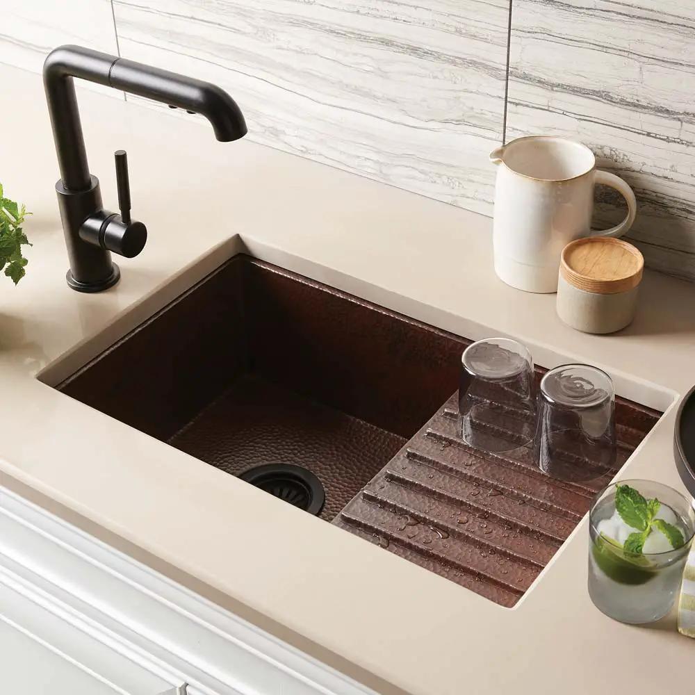 antique copper kitchen sink