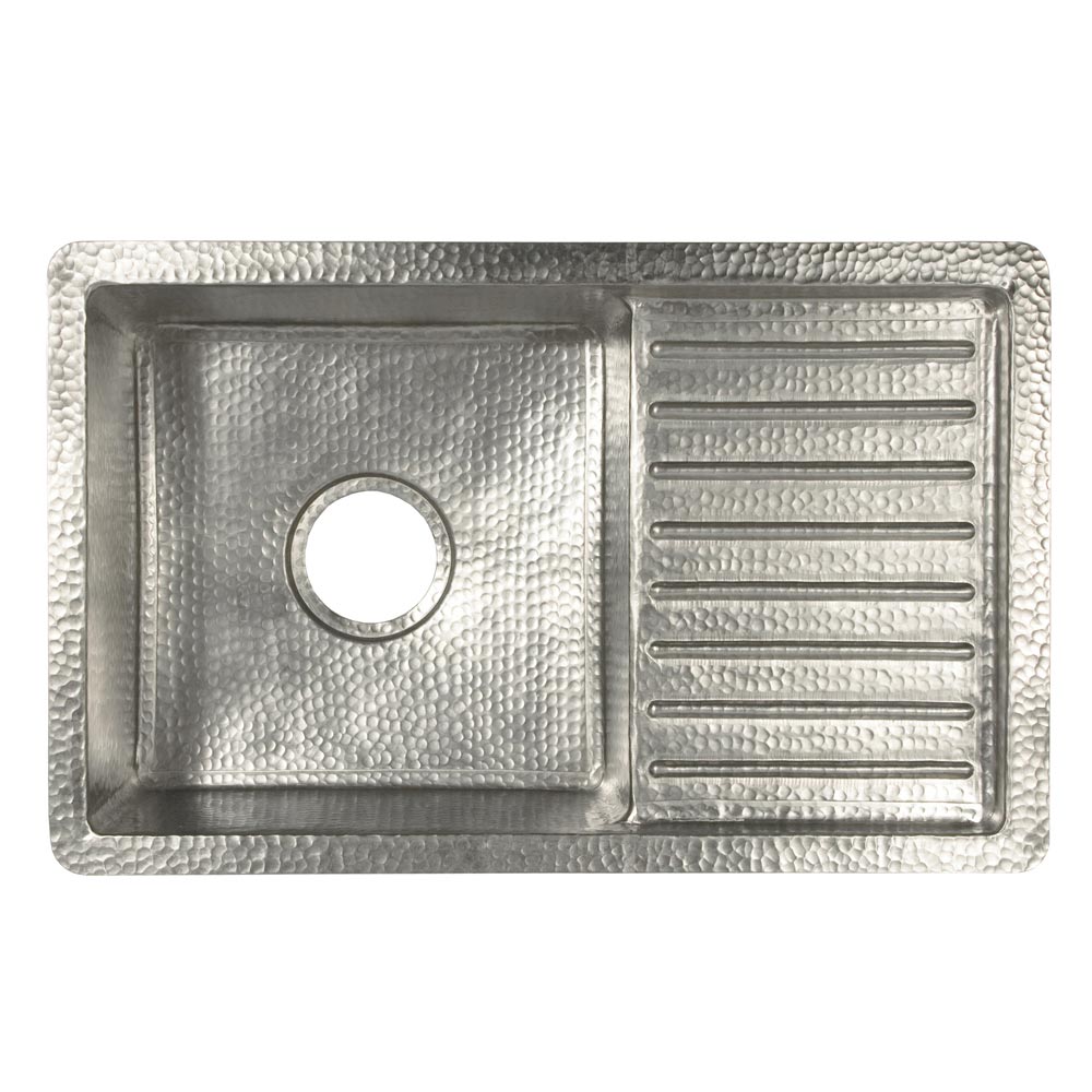 Native Trails Cantina 24" Copper Undermount Kitchen Sink with Drainboard by Native Trails