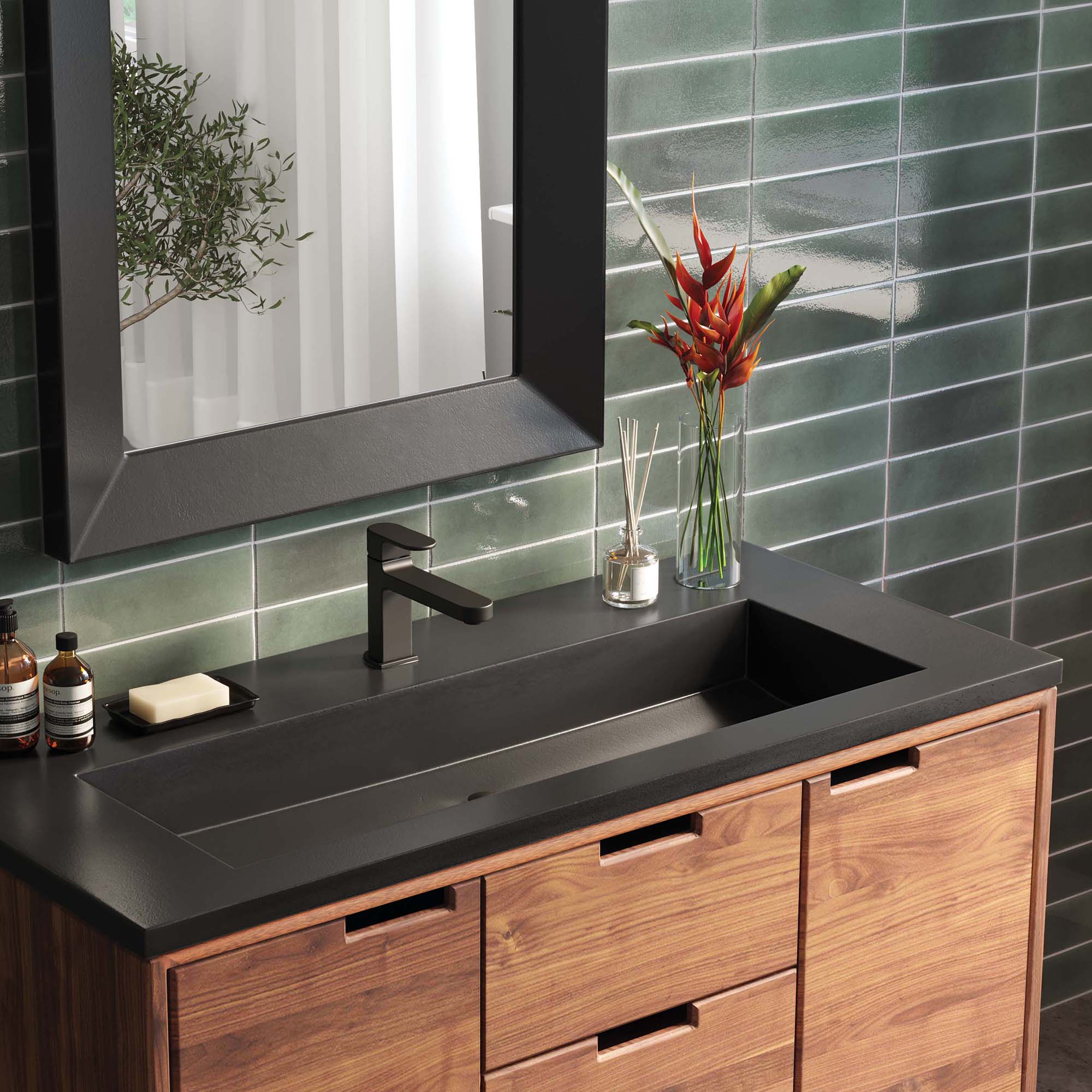 charcoal bathroom sink