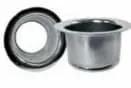 satin nickel flange