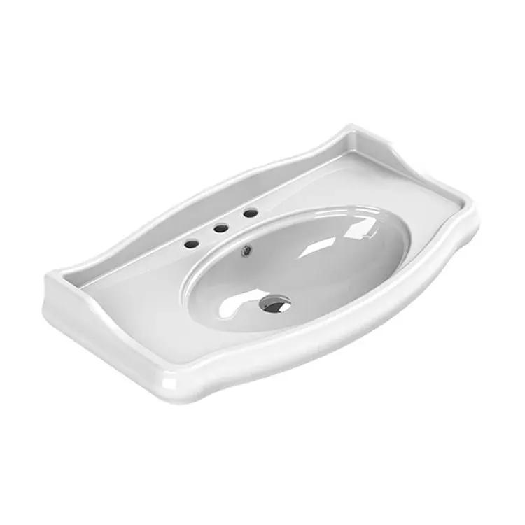 Nameeks 1837 39-3/8" Ceramic Wall Mounted Bathroom Sink with One Faucet Hole - Includes Overflow by Nameeks