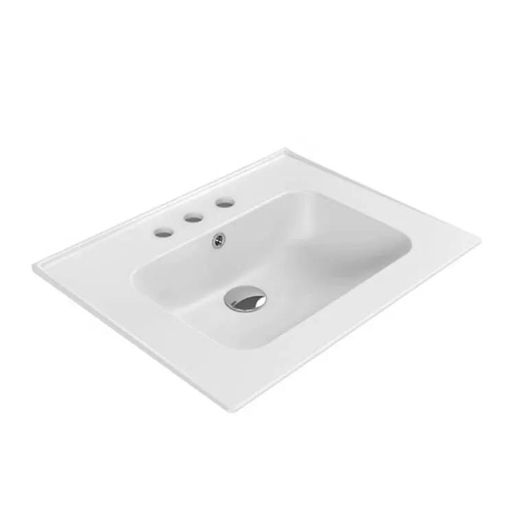 Nameeks Blue Rectangular Wall Mounted Bathroom Sink by Nameeks