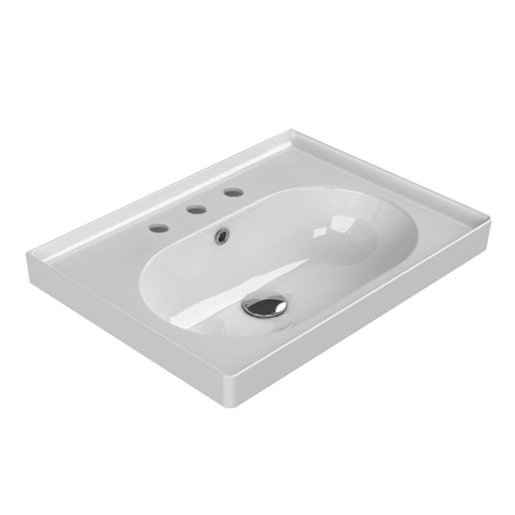 Nameeks Arya Rectangular Wall Mounted Bathroom Sink
