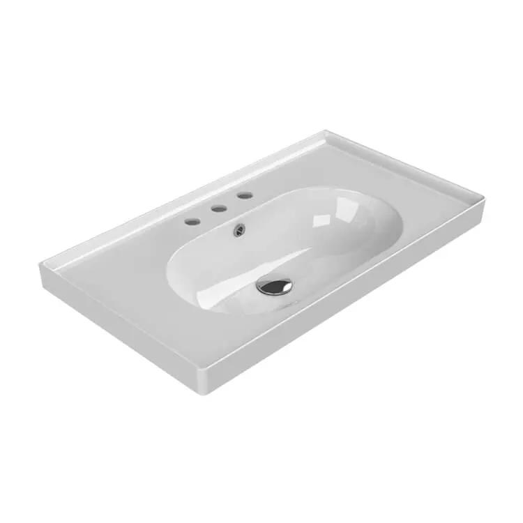 Nameeks Arya Rectangular Wall Mounted Bathroom Sink by Nameeks