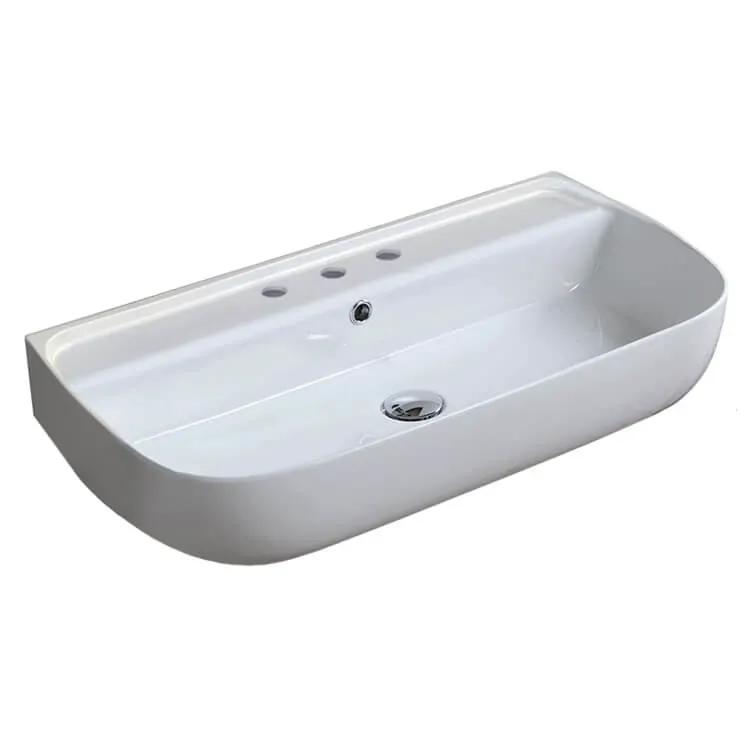 Nameeks Aqua Rectangular Wall Mounted Bathroom Sink by Nameeks