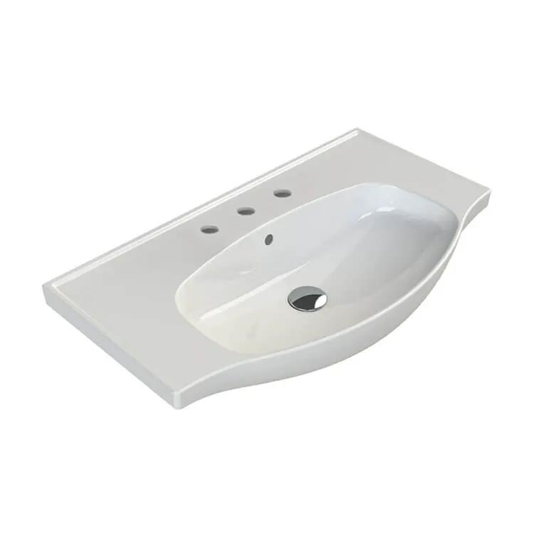 Nameeks Lila Rectangular Wall Mounted Bathroom Sink by Nameeks