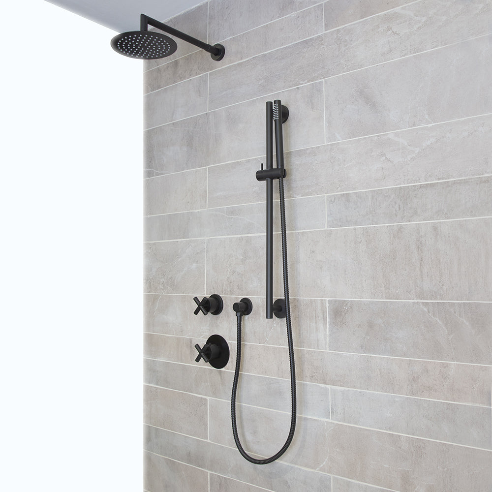 matte black hand shower