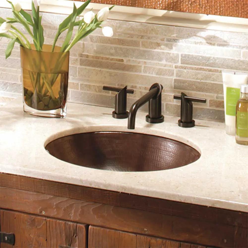 antique copper bathroom sink