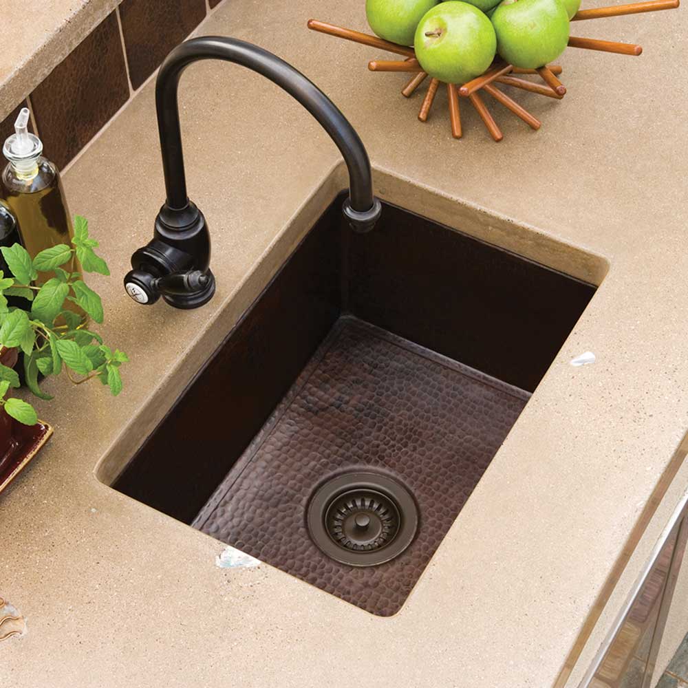 antique copper kitchen sink