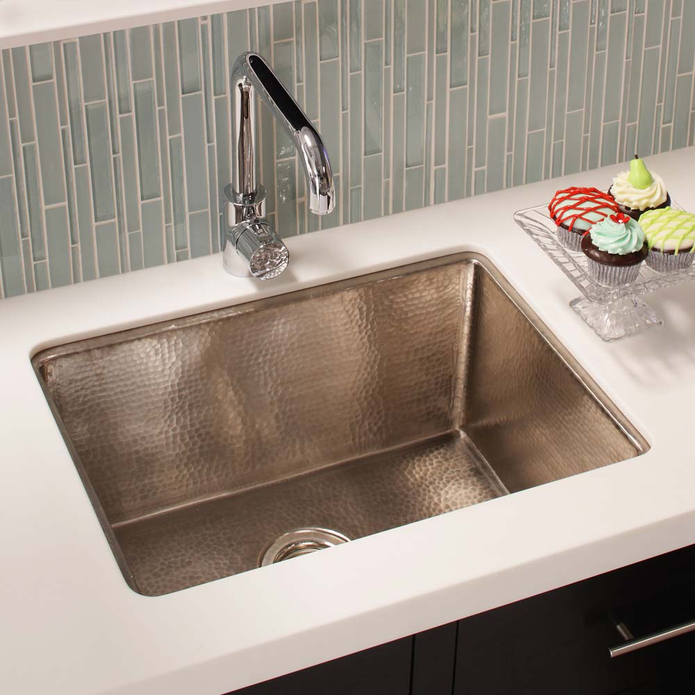 brushed nickel kitchen sink