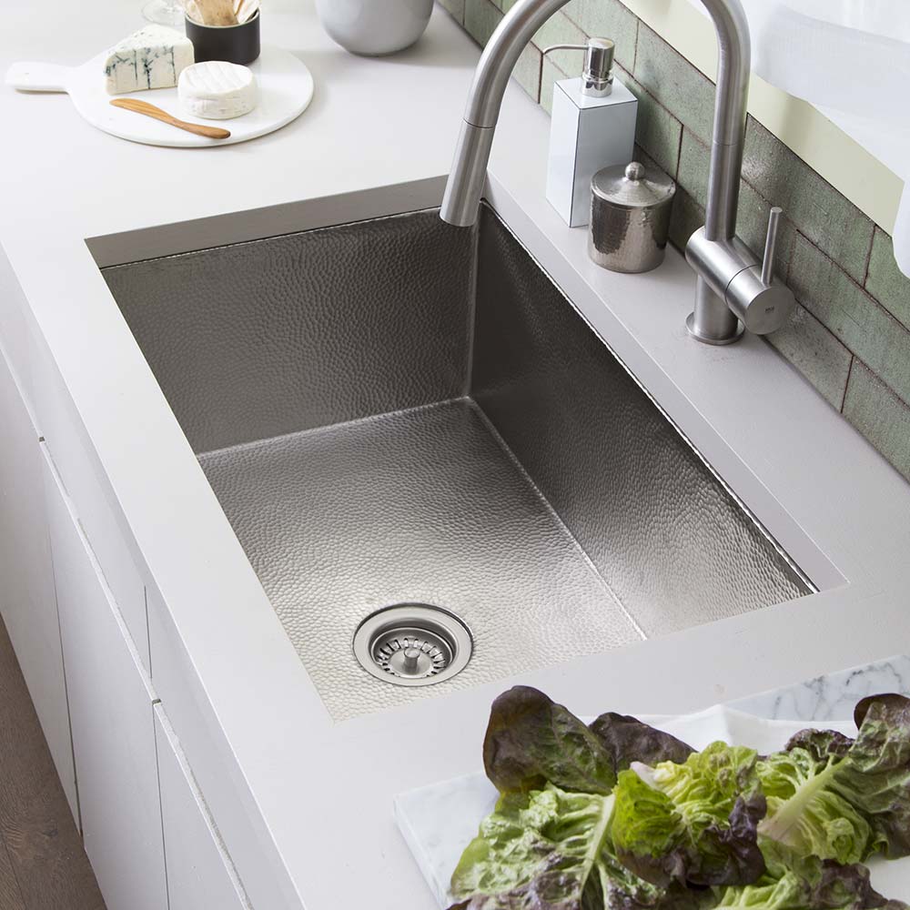 brushed nickel kitchen sink