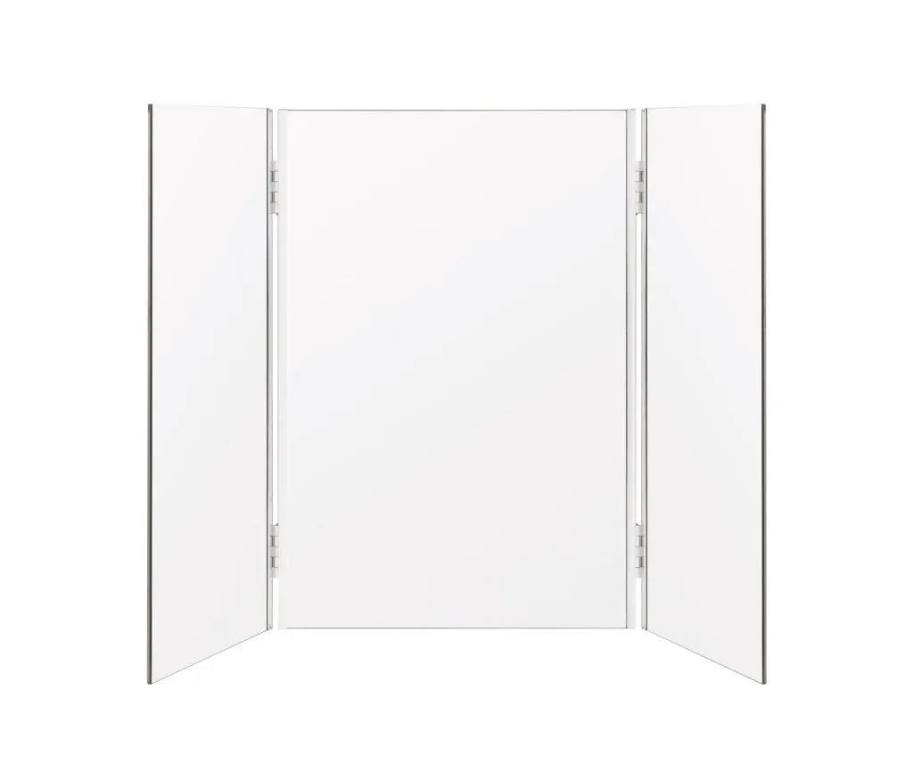 polished chrome mirror