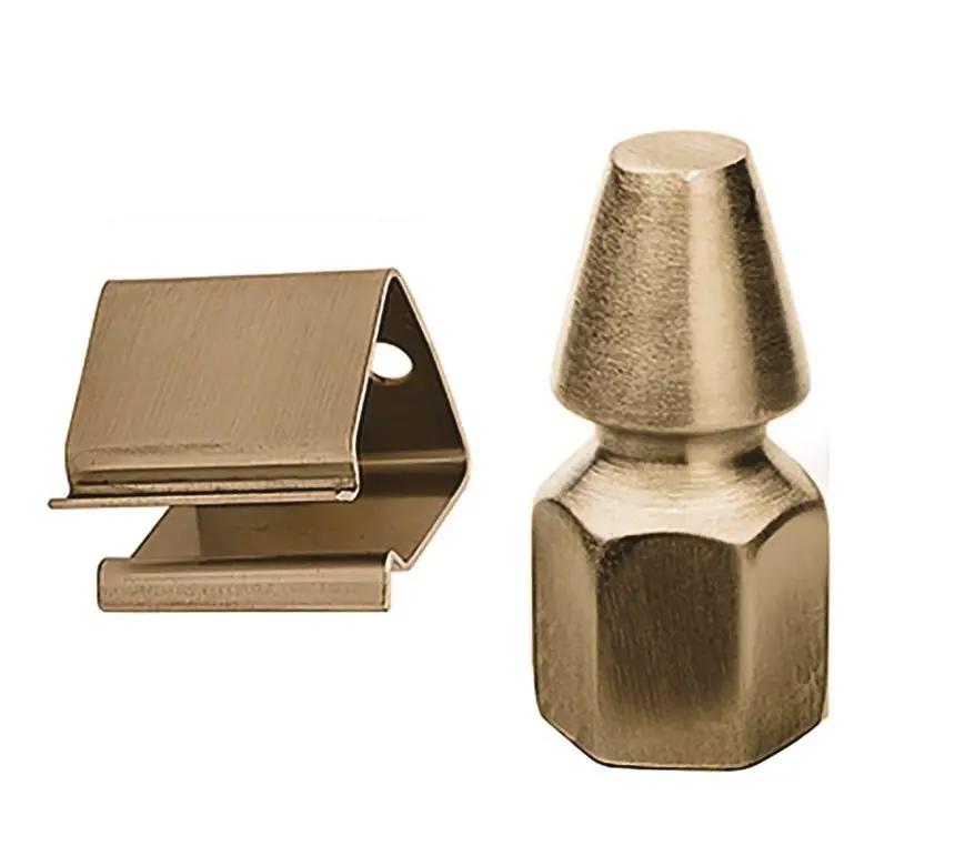 burnished brass shutter holder
