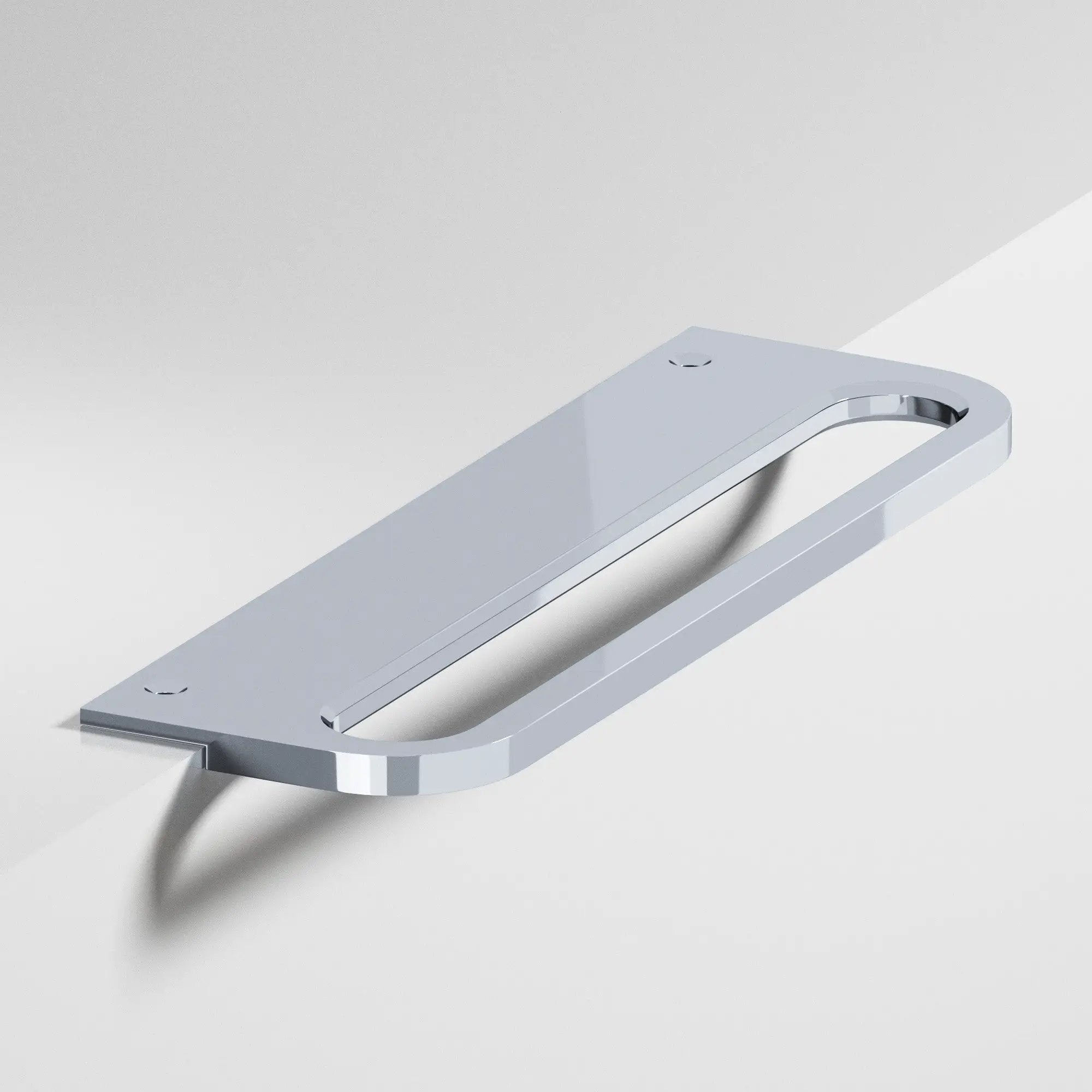 polished chrome cabinet pull