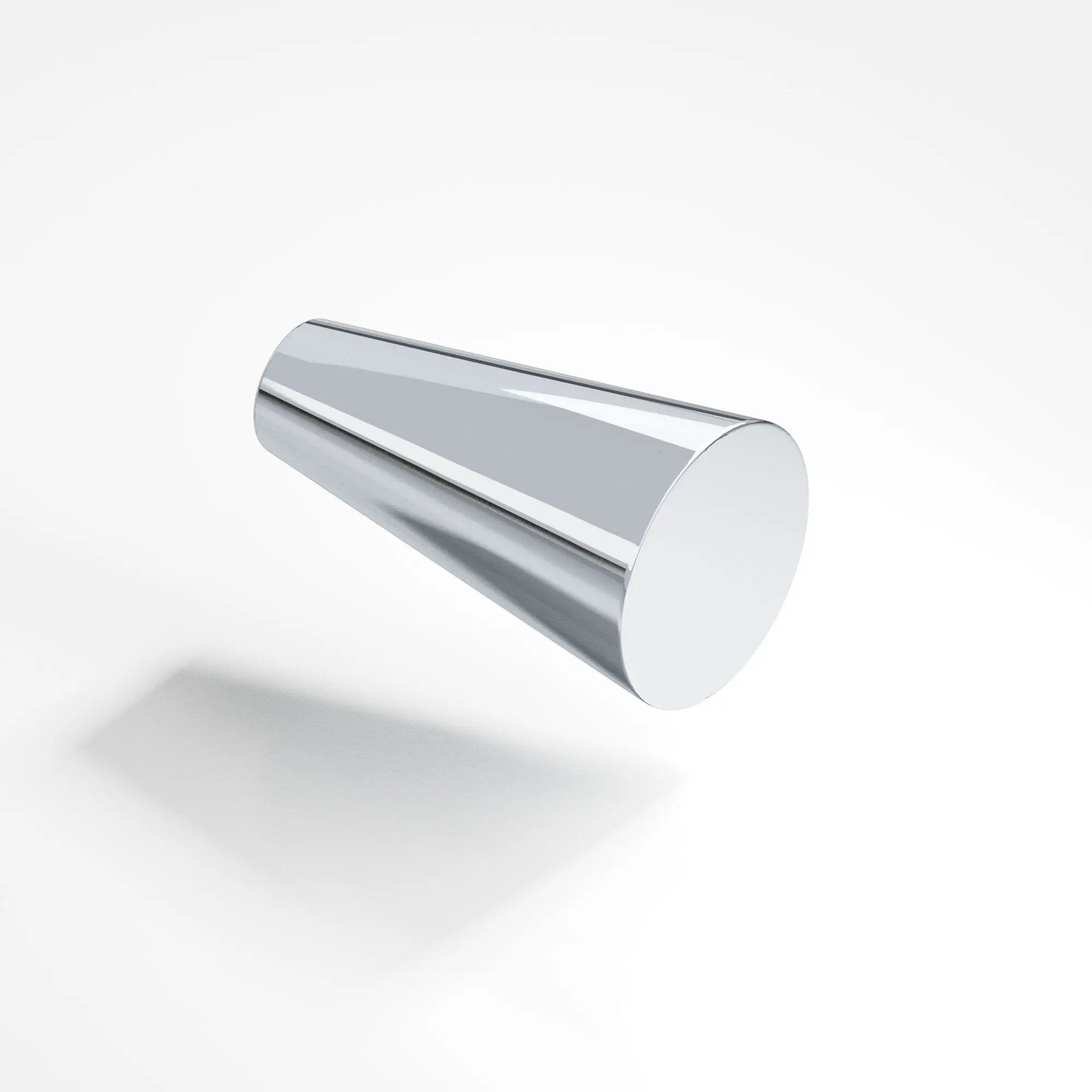 polished chrome cabinet knob