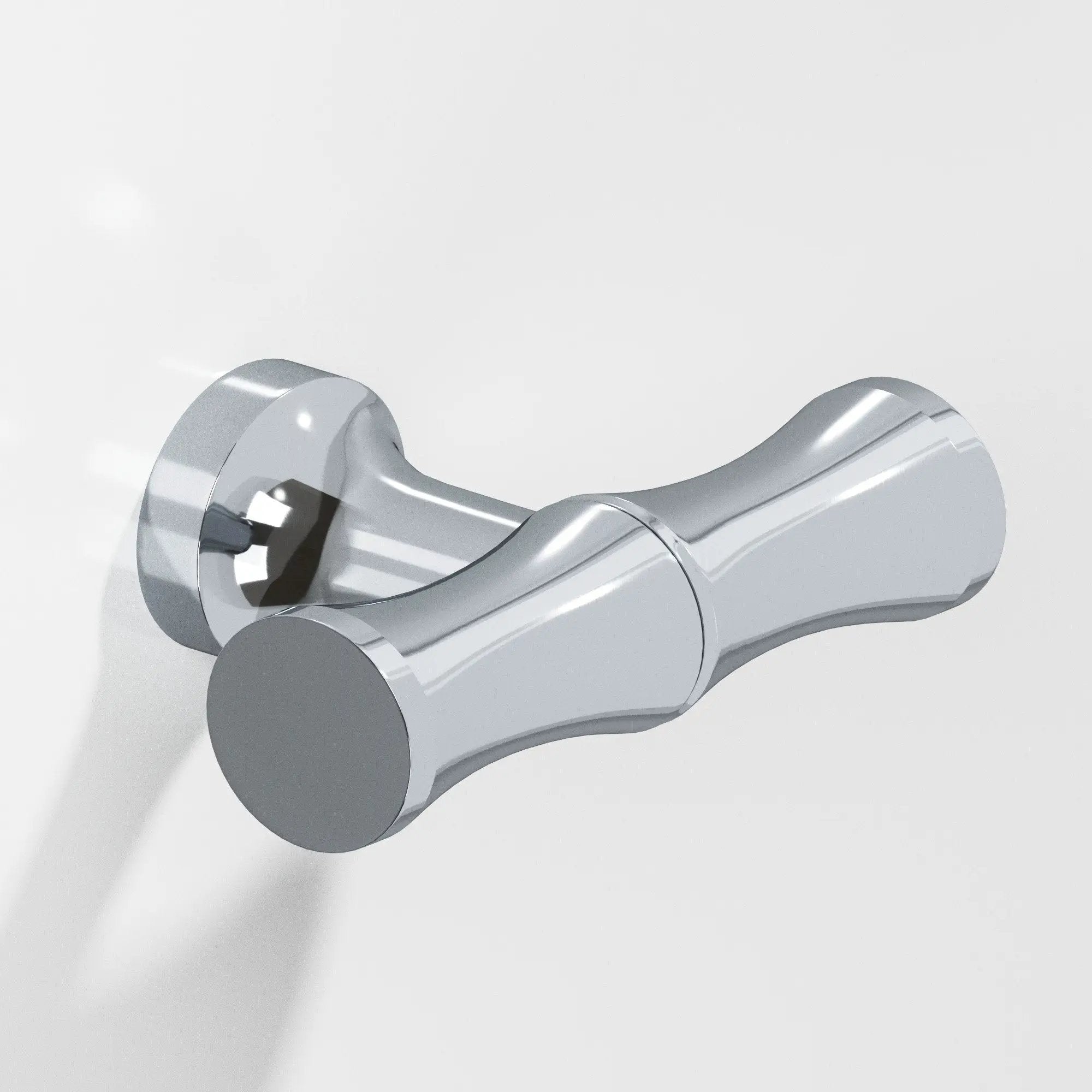 polished chrome cabinet knob