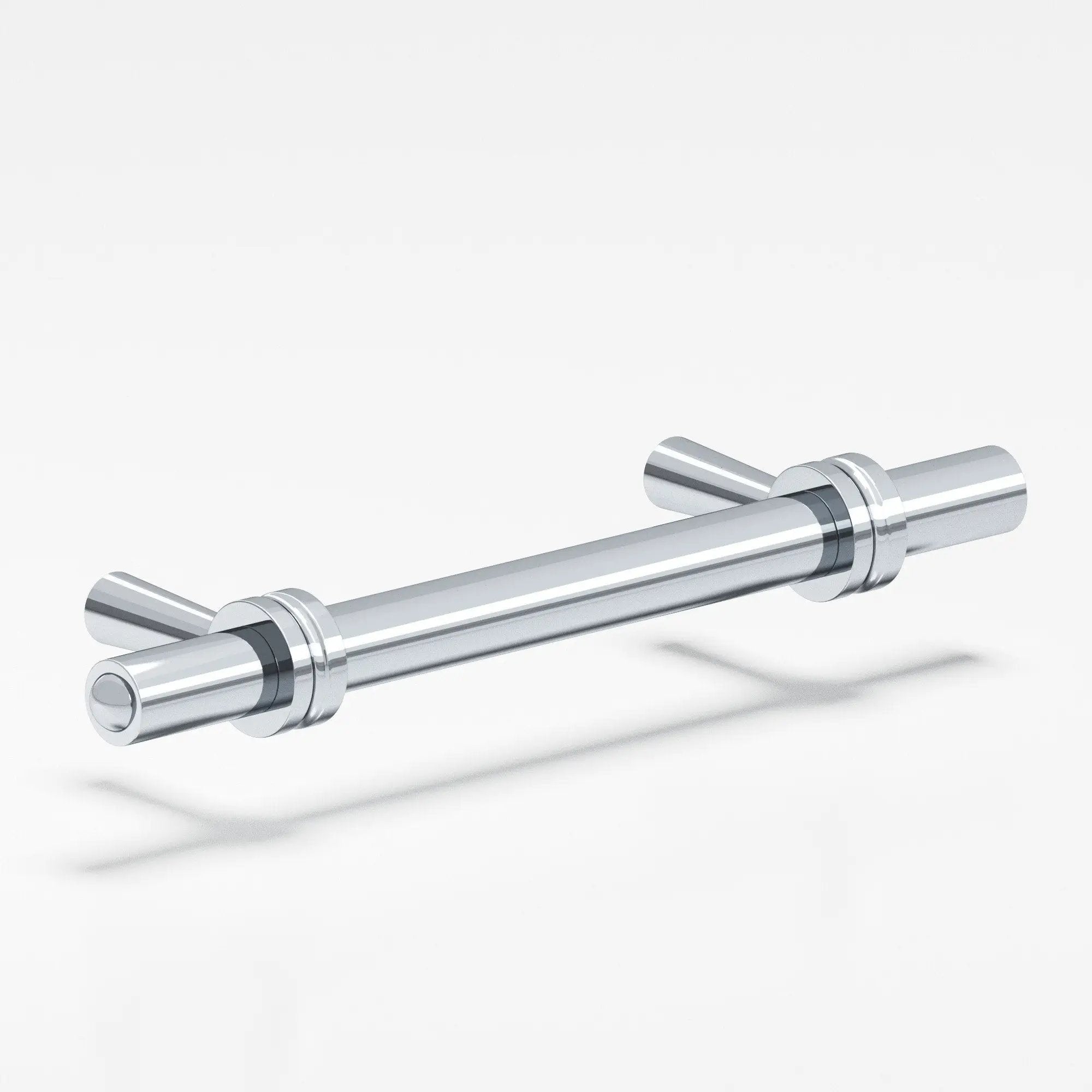 polished chrome cabinet pull