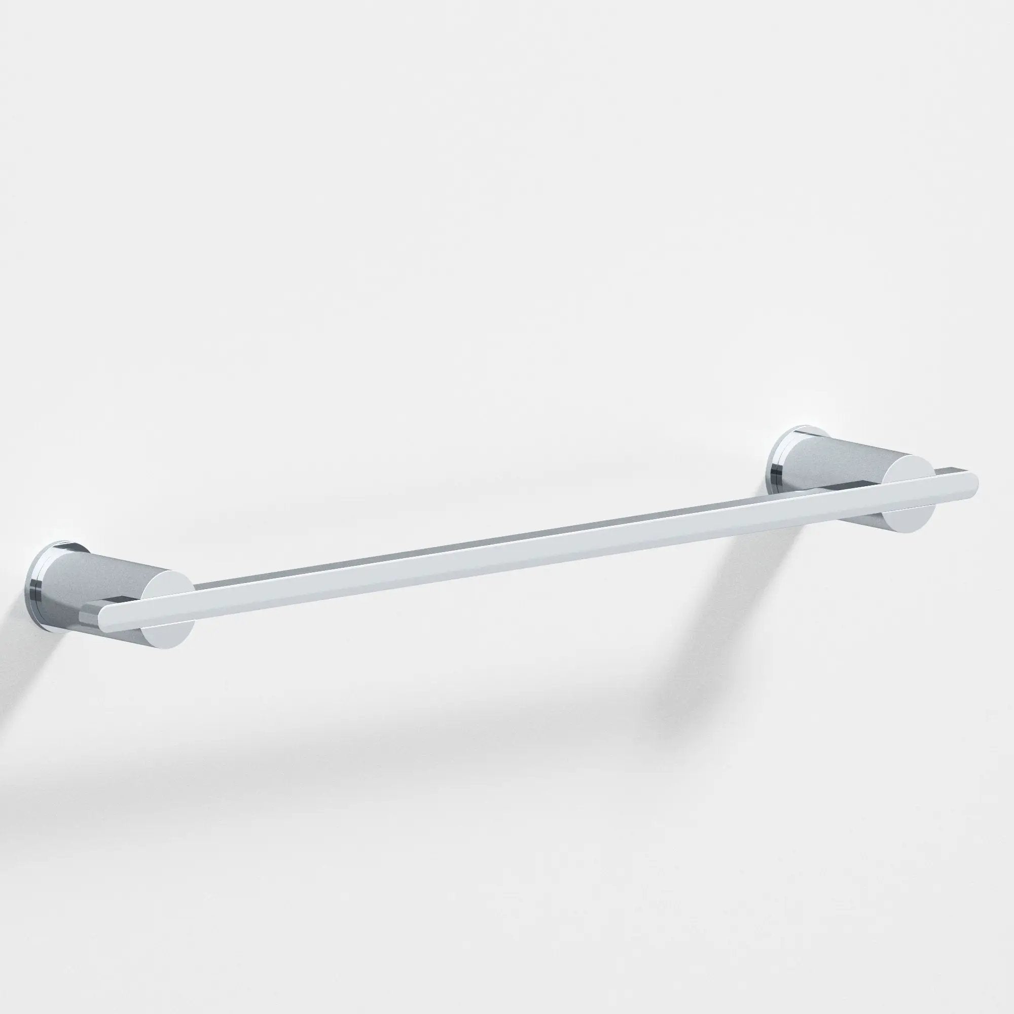 polished chrome towel bar