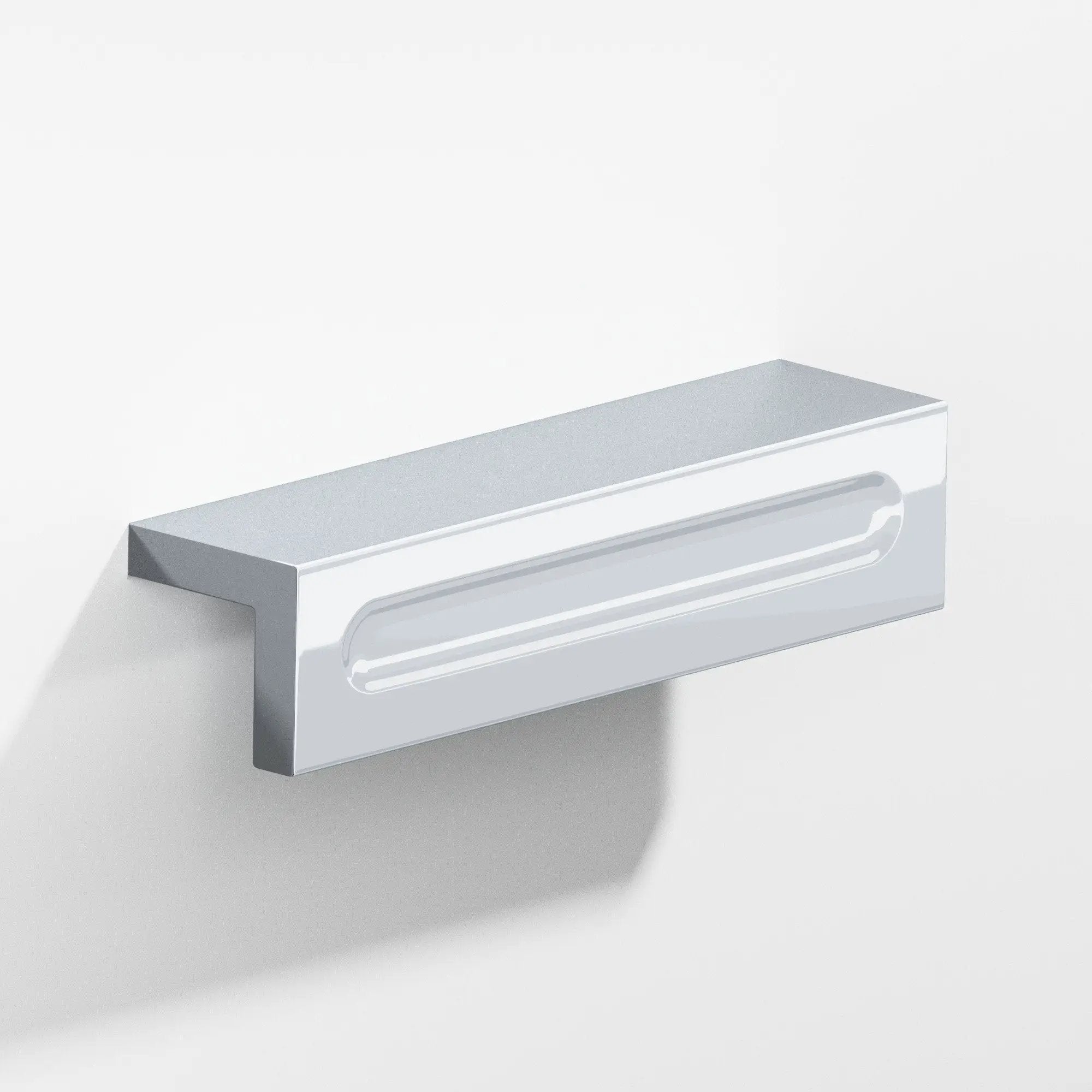 polished chrome cabinet pull