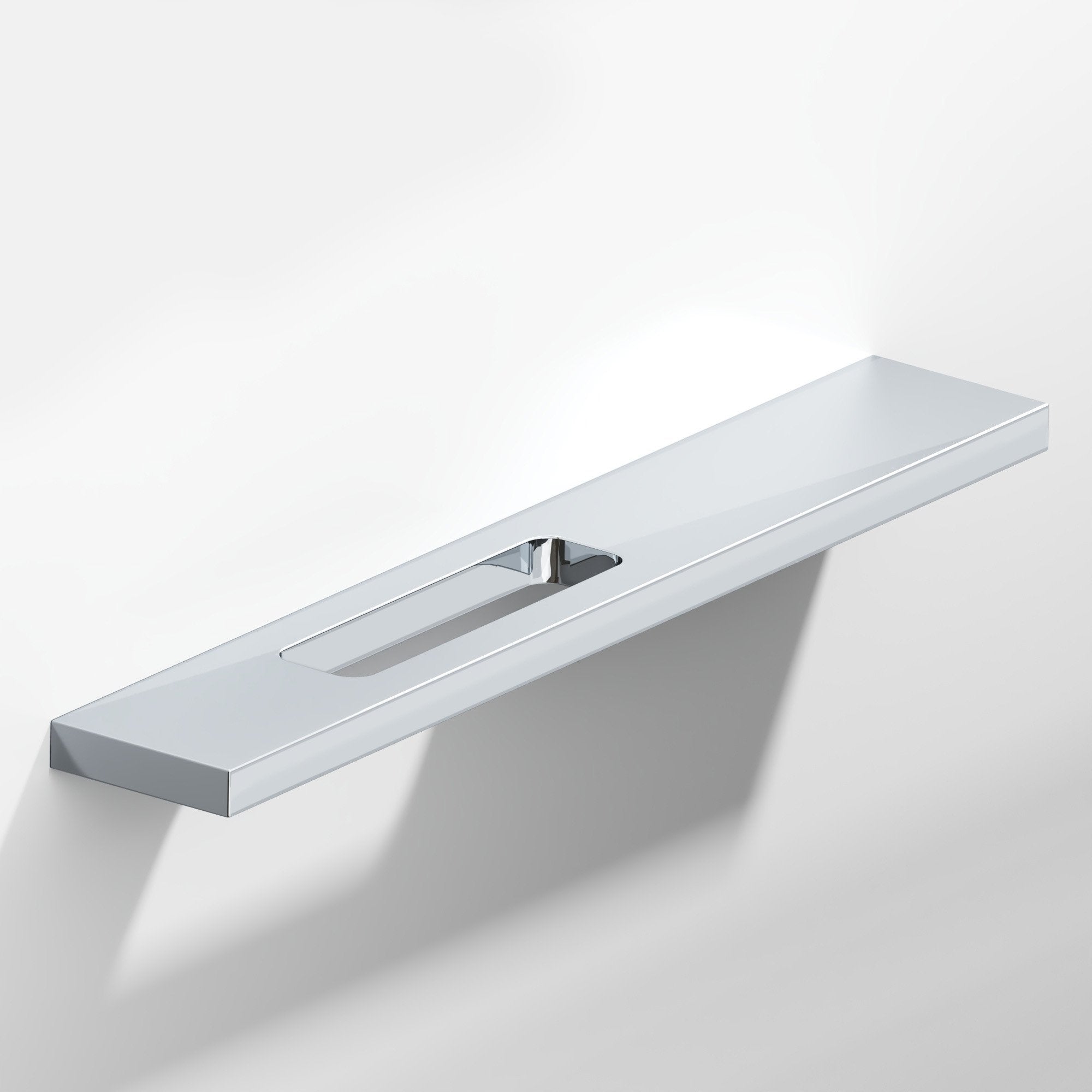 polished chrome cabinet pull