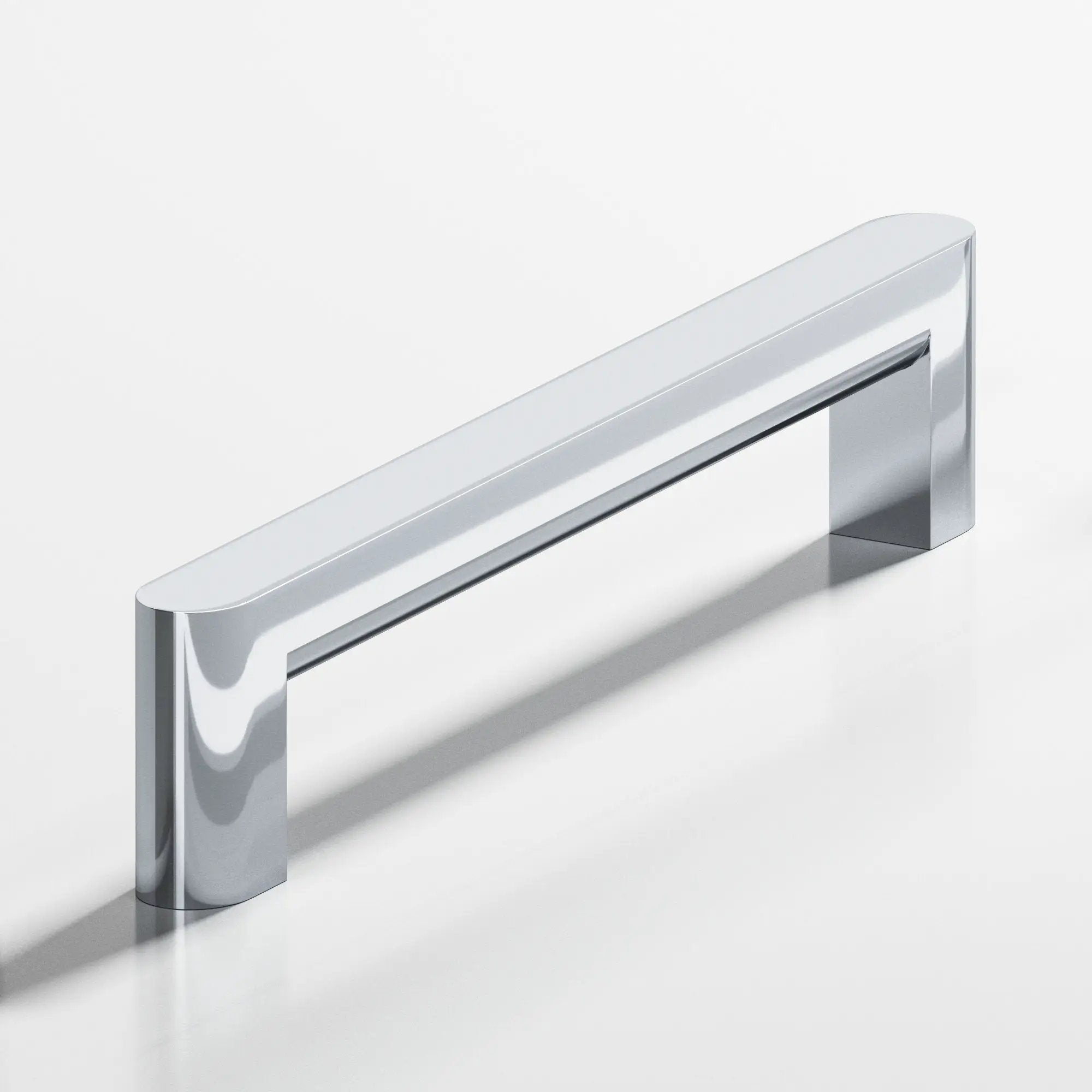 polished chrome cabinet pull
