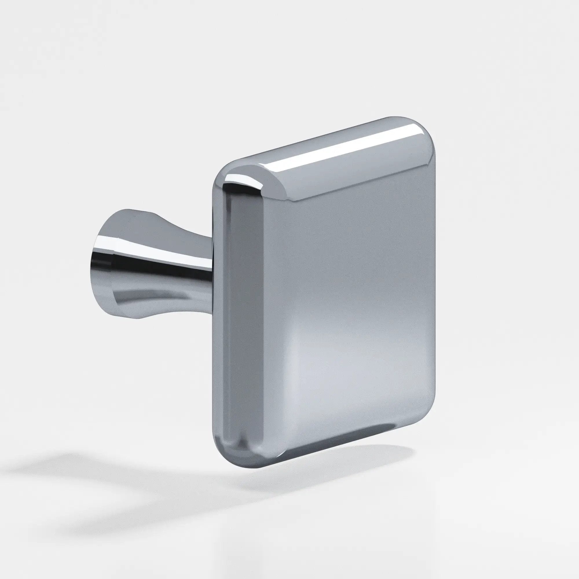 polished chrome cabinet knob