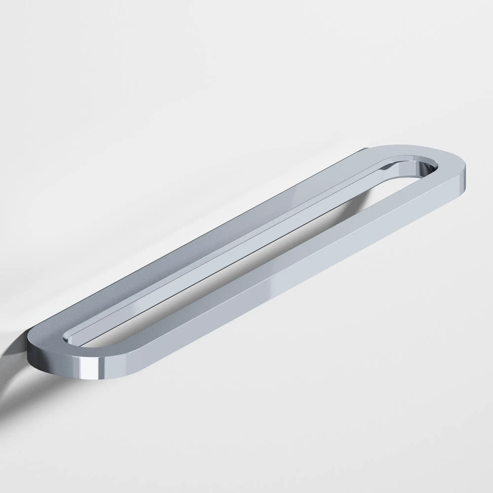 polished chrome cabinet pull