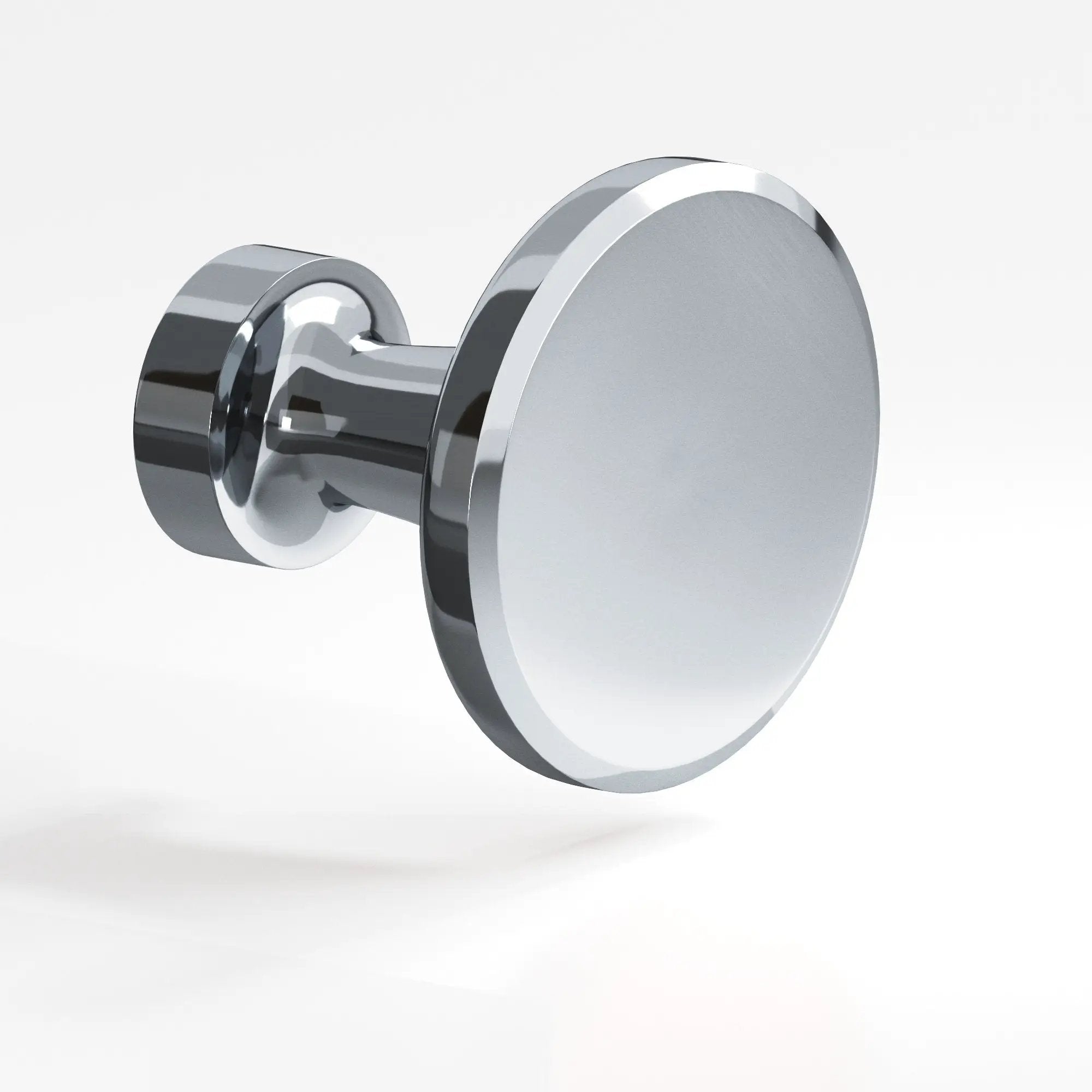 polished chrome cabinet knob