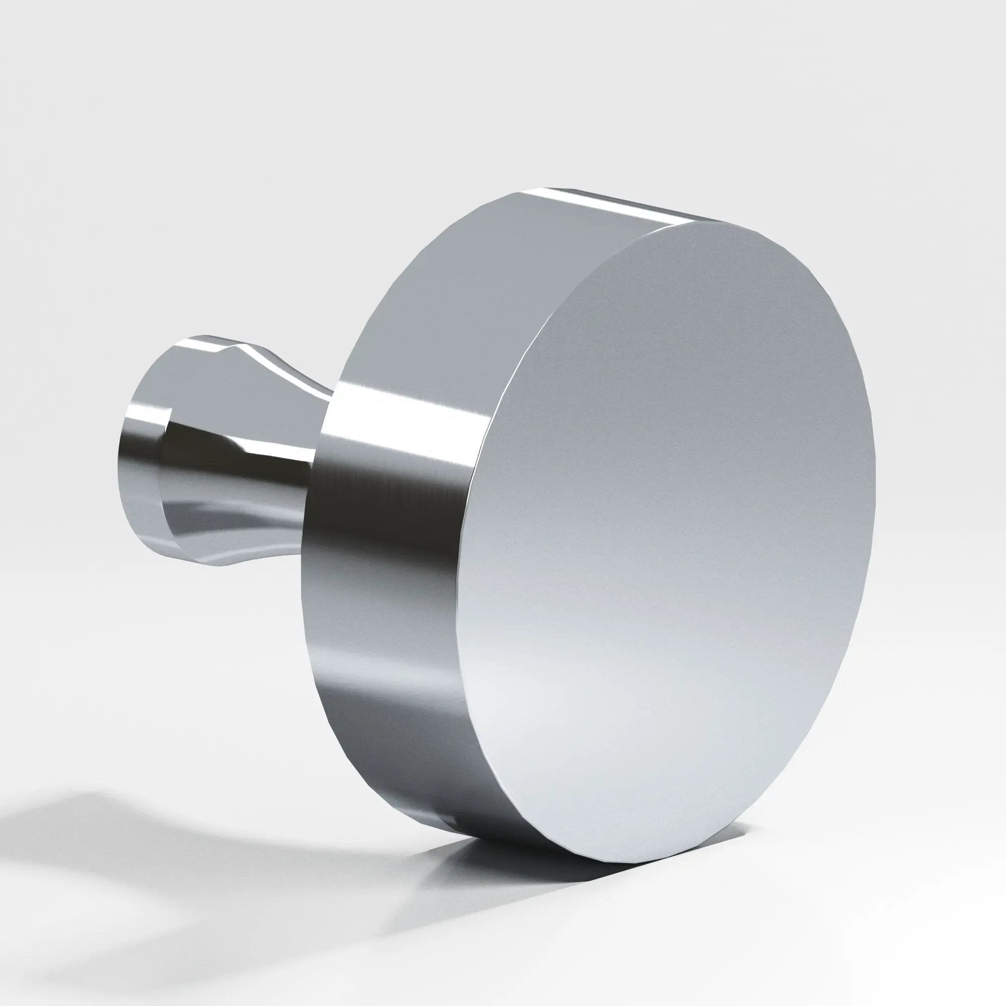 polished chrome cabinet knob