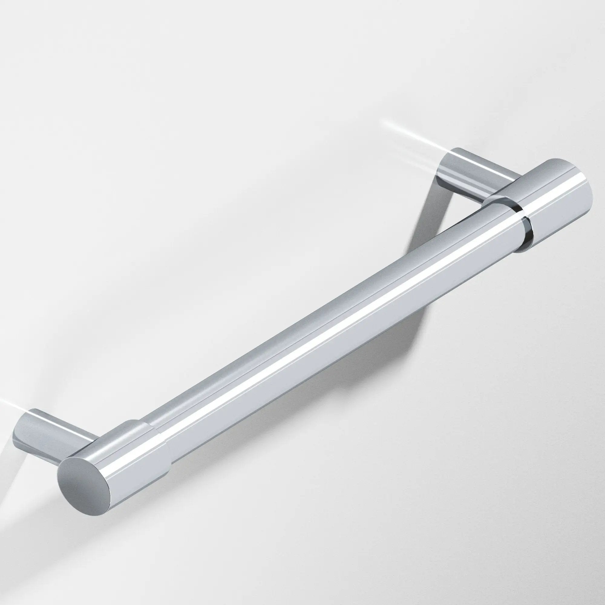 polished chrome cabinet pull