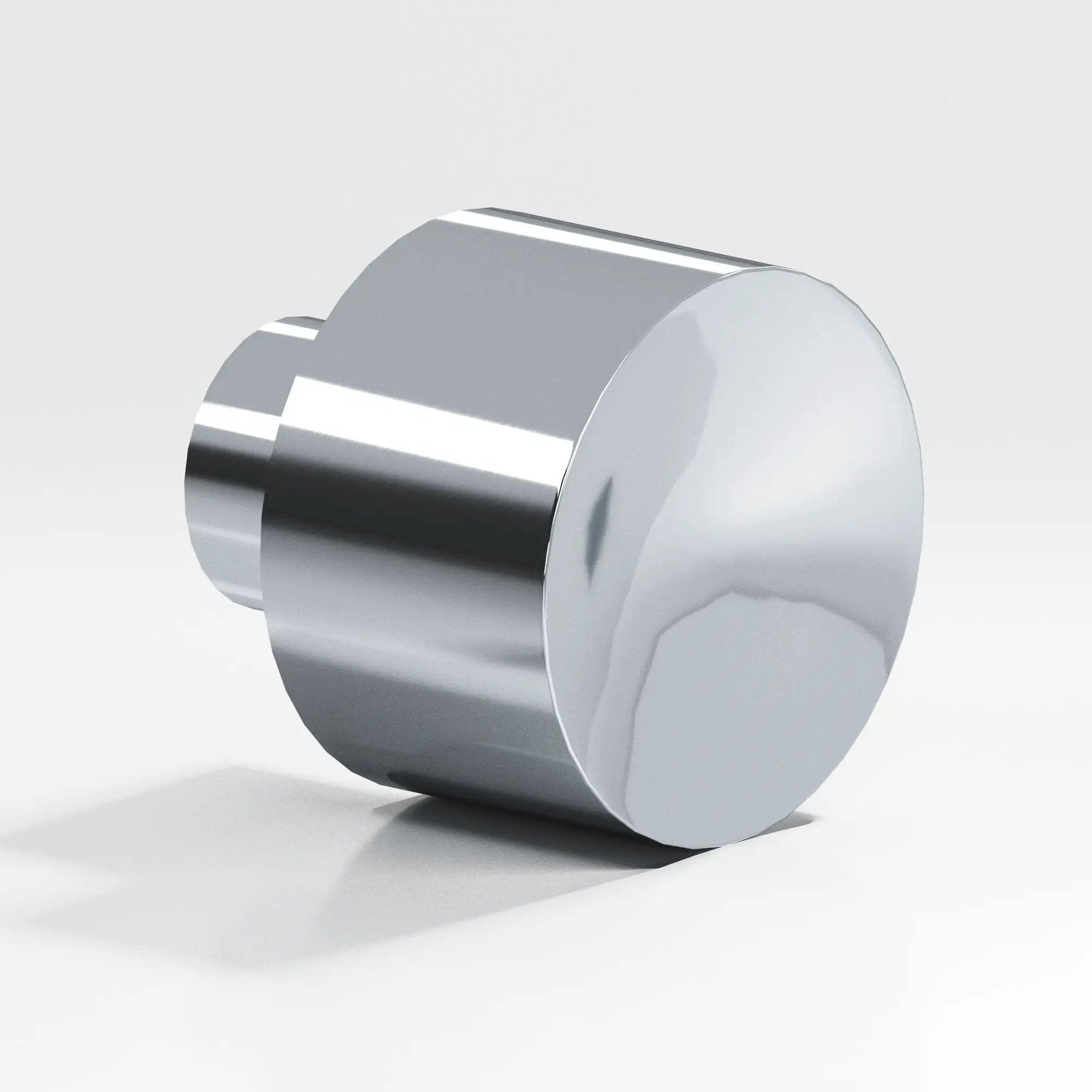 polished chrome cabinet knob
