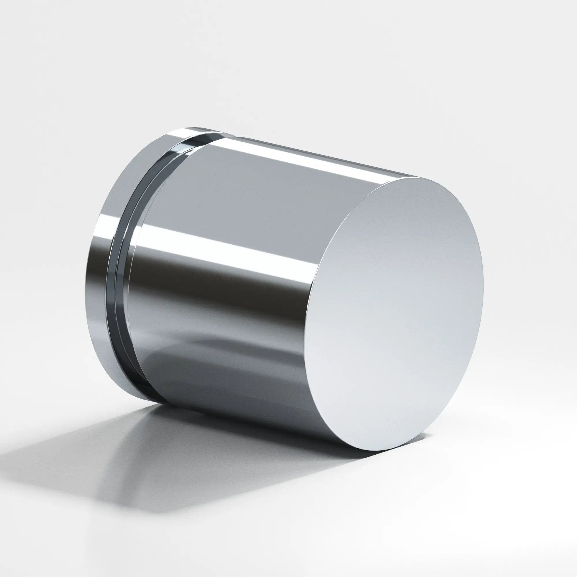 polished chrome cabinet knob