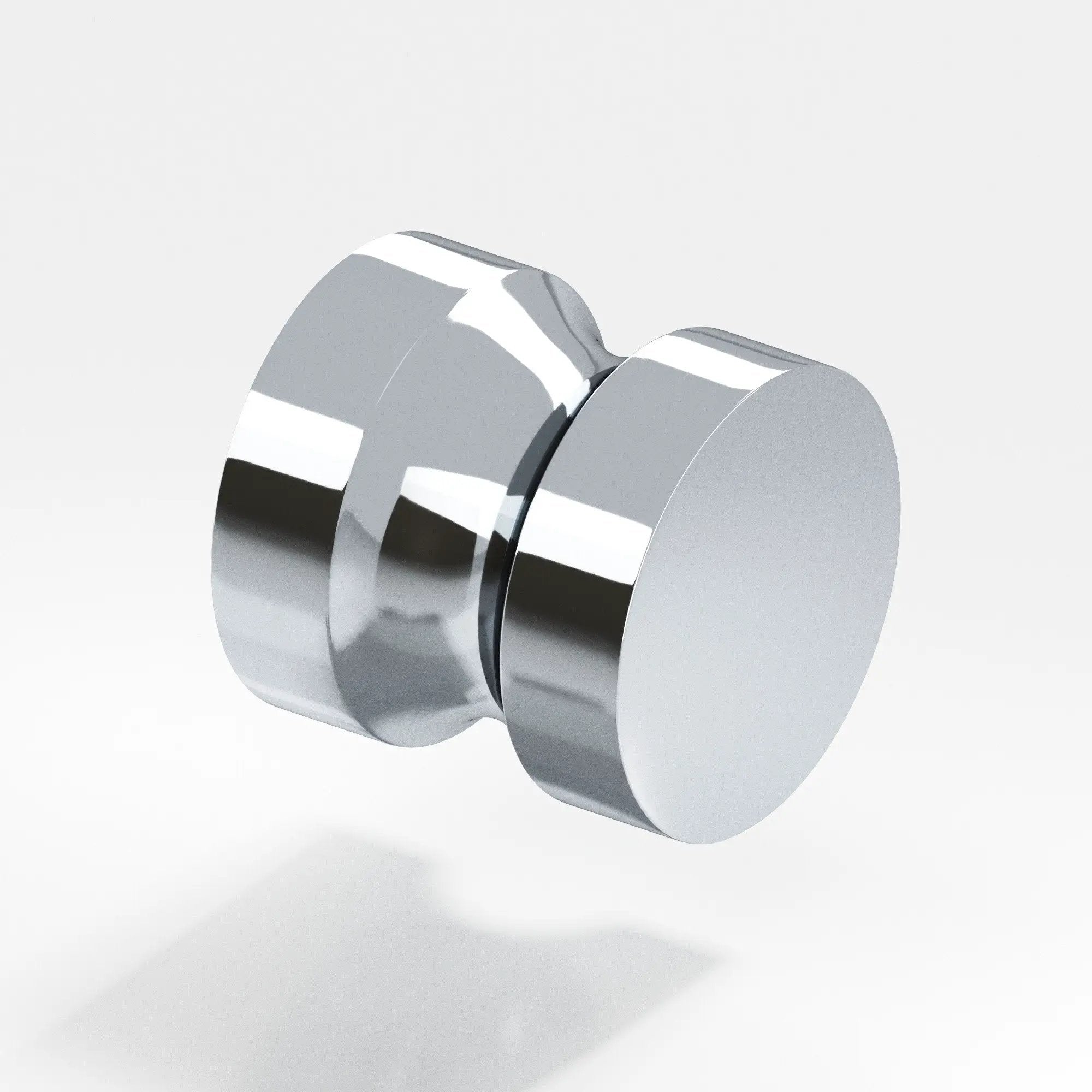 polished chrome cabinet knob
