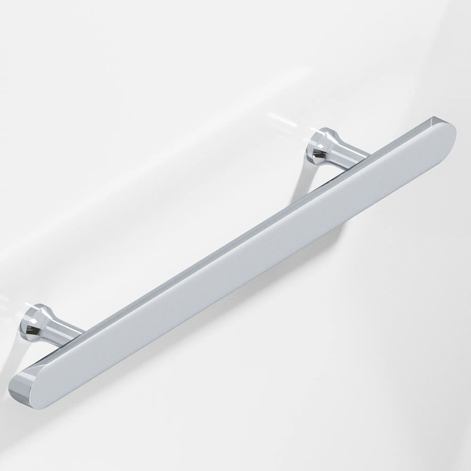 polished chrome cabinet pull