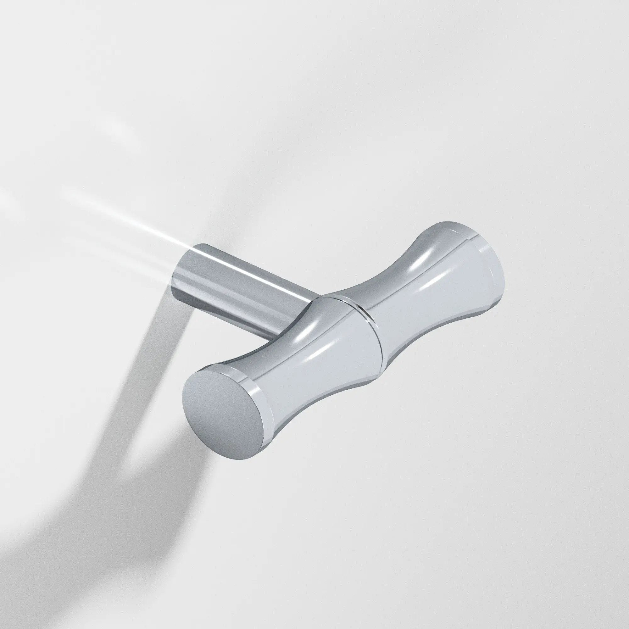 polished chrome cabinet knob