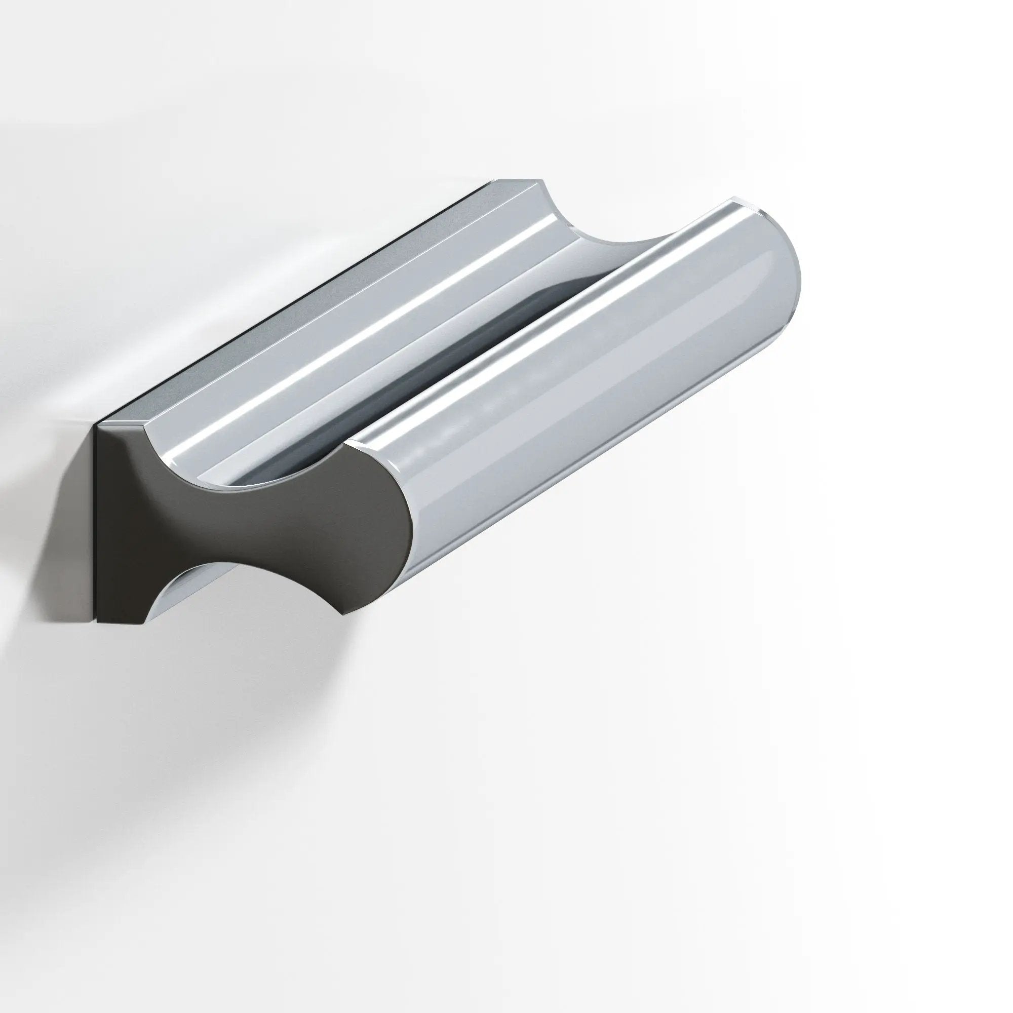 polished chrome cabinet pull