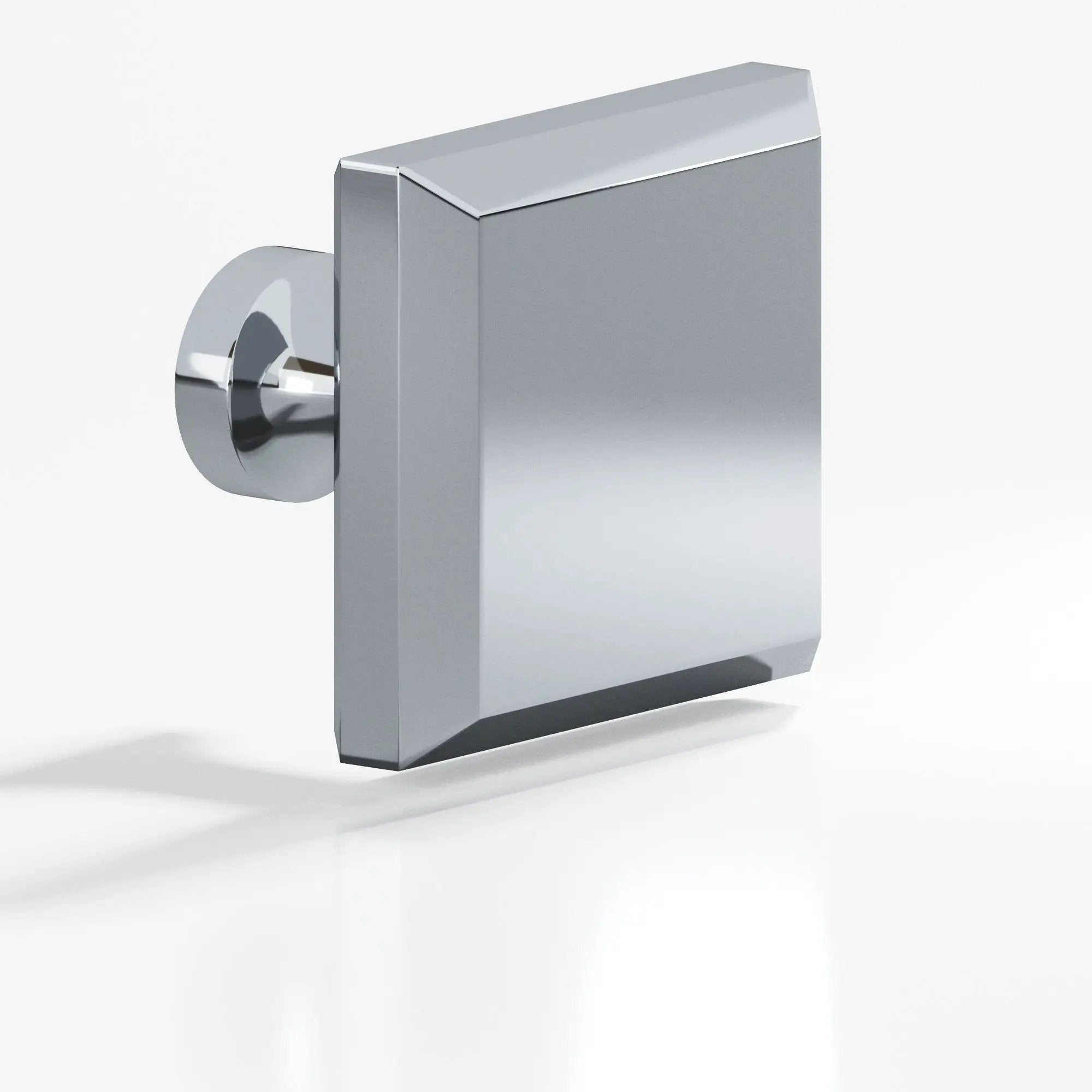 polished chrome cabinet knob
