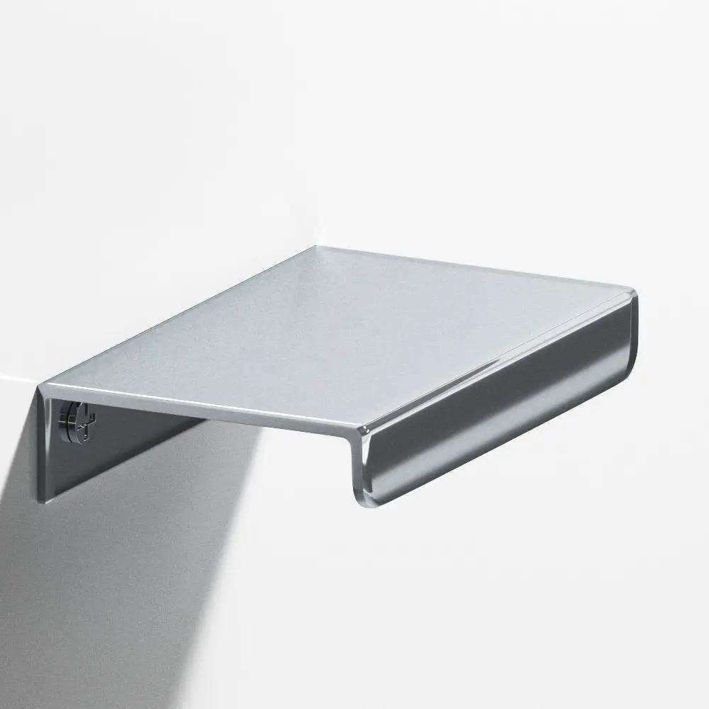 polished chrome cabinet pull