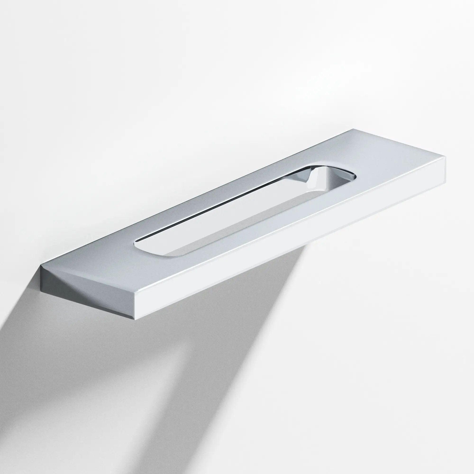 polished chrome cabinet pull