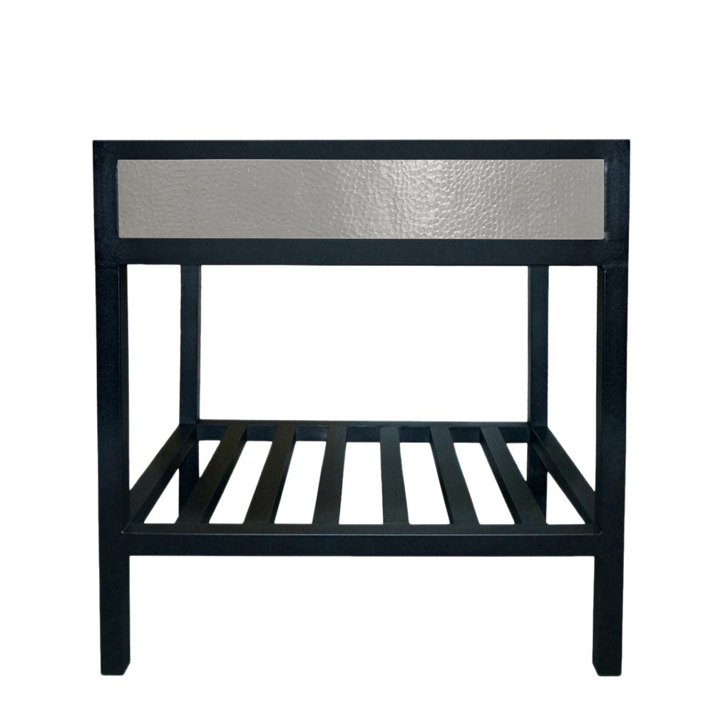 Native Trails 30" Cuzco Handcrafted Steel Bathroom Vanity Base with Copper Insets