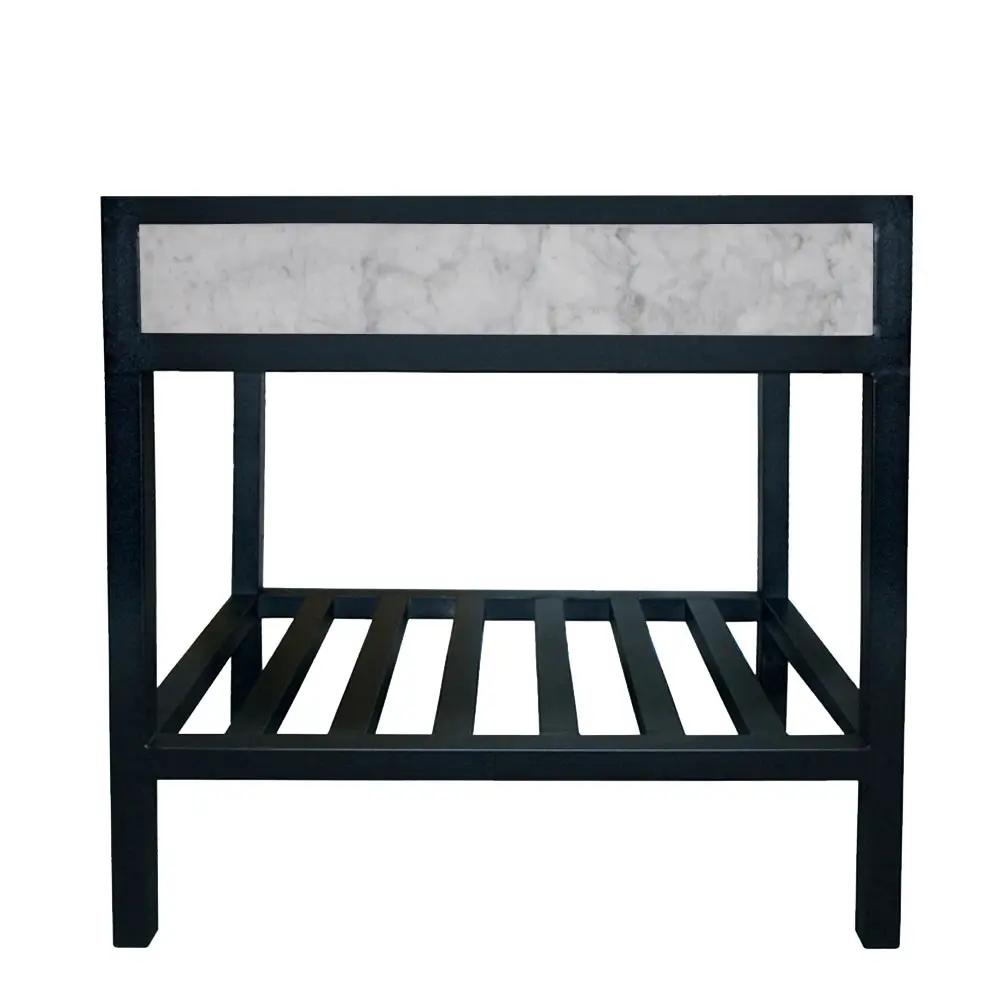 Native Trails 36" Cuzco Handcrafted Steel Bathroom Vanity Base with Copper Insets by Native Trails