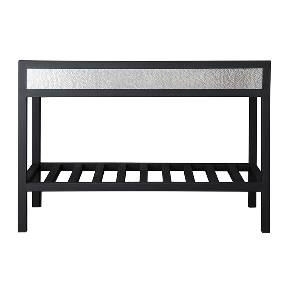 Native Trails 48" Cuzco Handcrafted Steel Bathroom Vanity Base with Copper Insets